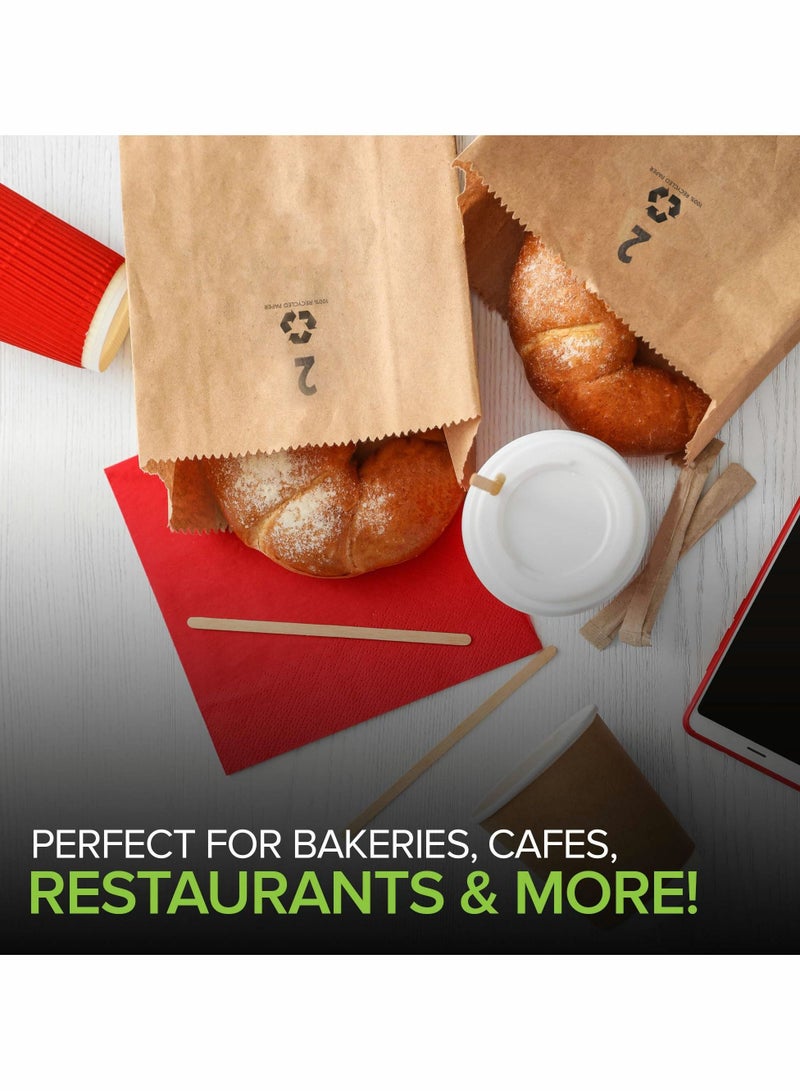 Excefore 50 قطعة من أكياس الورق البني كرافت - Image 5