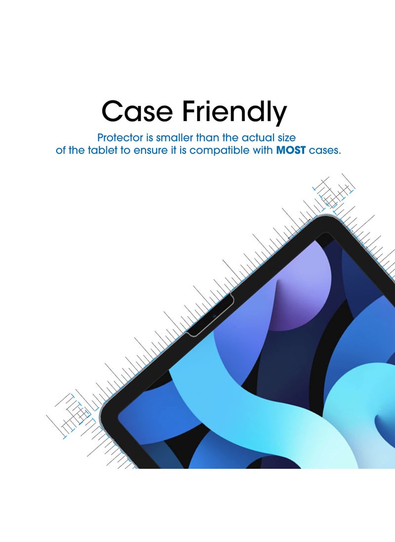 TechMatte amFilm Screen Protector Compatible with iPad Air 5/Air 4/iPad Pro 11, Ultra Sensitive, Face ID & Apple Pencil Compatible, Tempered Glass, 2 Pack  - Image 4