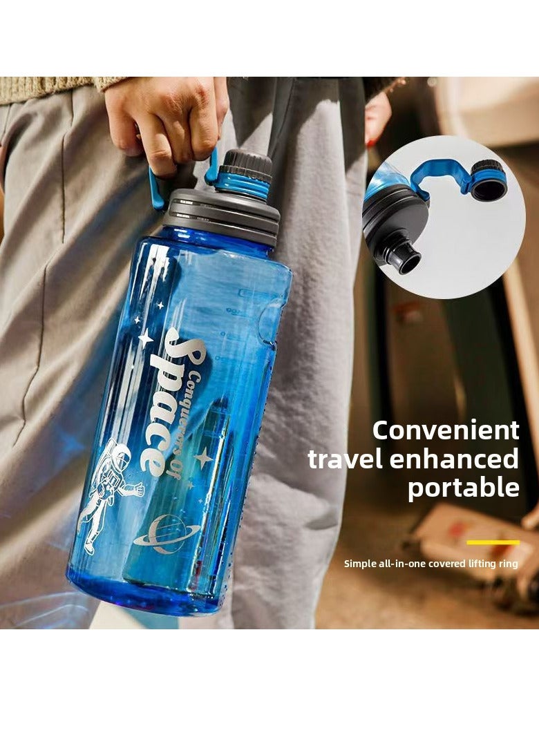 Generic Outdoor Multifunctional Large Capacity Water Bottle Sports Water Bottle with Filter Green 3000ML  - Image 4