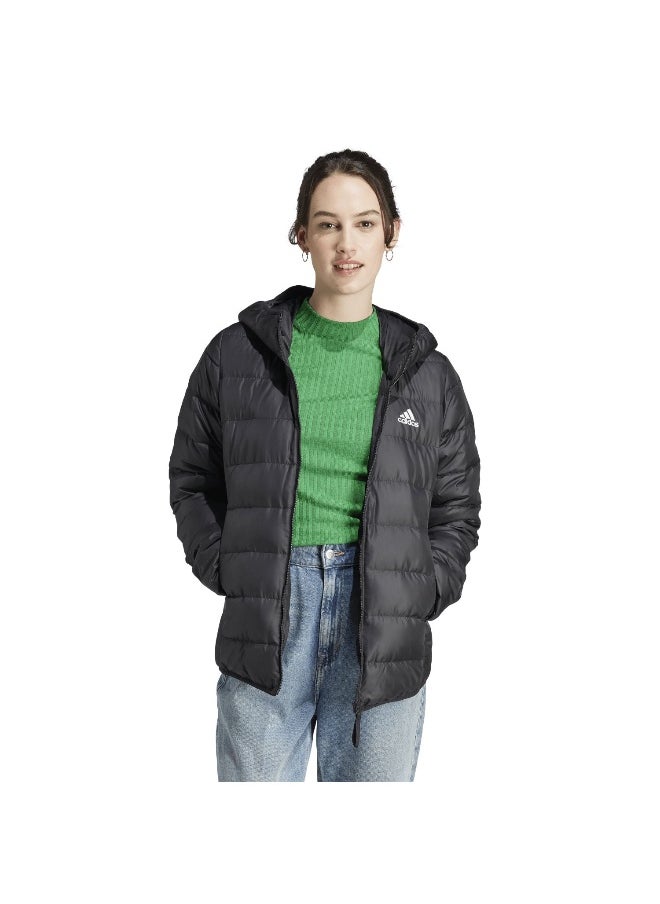 Adidas adidas W Ess L D Ho J Black Outdoor Jackets 2XS  - Image 3