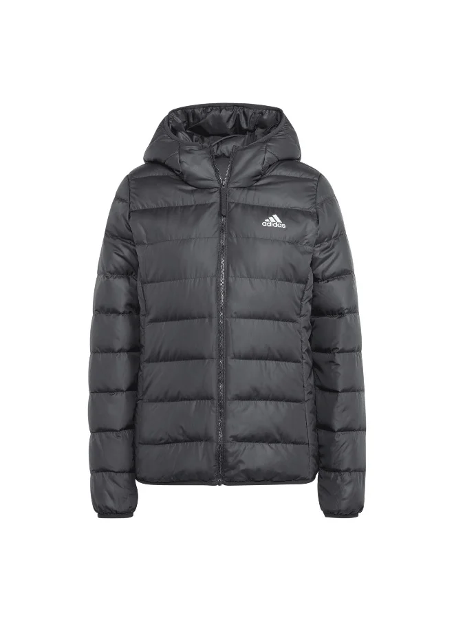 اديداس adidas W Ess L D Ho J Black Outdoor Jackets 2XS