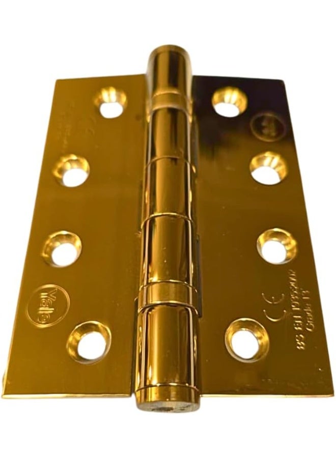 Yale 102mm x 102mm Stainless Steel Ball Bearing Butt Hinge - Fire Rated, Anti-Corrosion for Interior & Exterior Doors (Gold) - Image 3