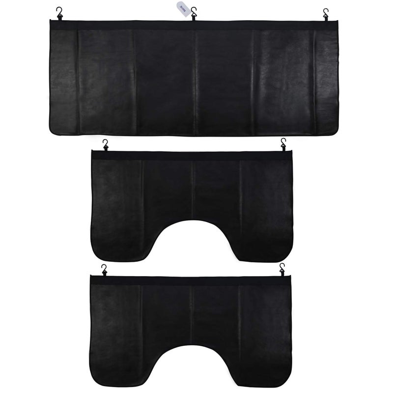 RUPSE 3 Pcs Fender Protectors for Mechanics,Microfiber Leather Car Fender Cover Mats Pads,Mechanic Magnetic Fender Protector Mat with Hooks - Image 1