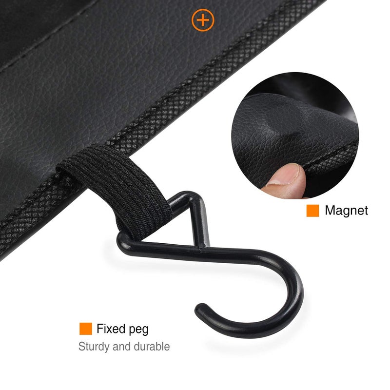 RUPSE 3 Pcs Fender Protectors for Mechanics,Microfiber Leather Car Fender Cover Mats Pads,Mechanic Magnetic Fender Protector Mat with Hooks - Image 4