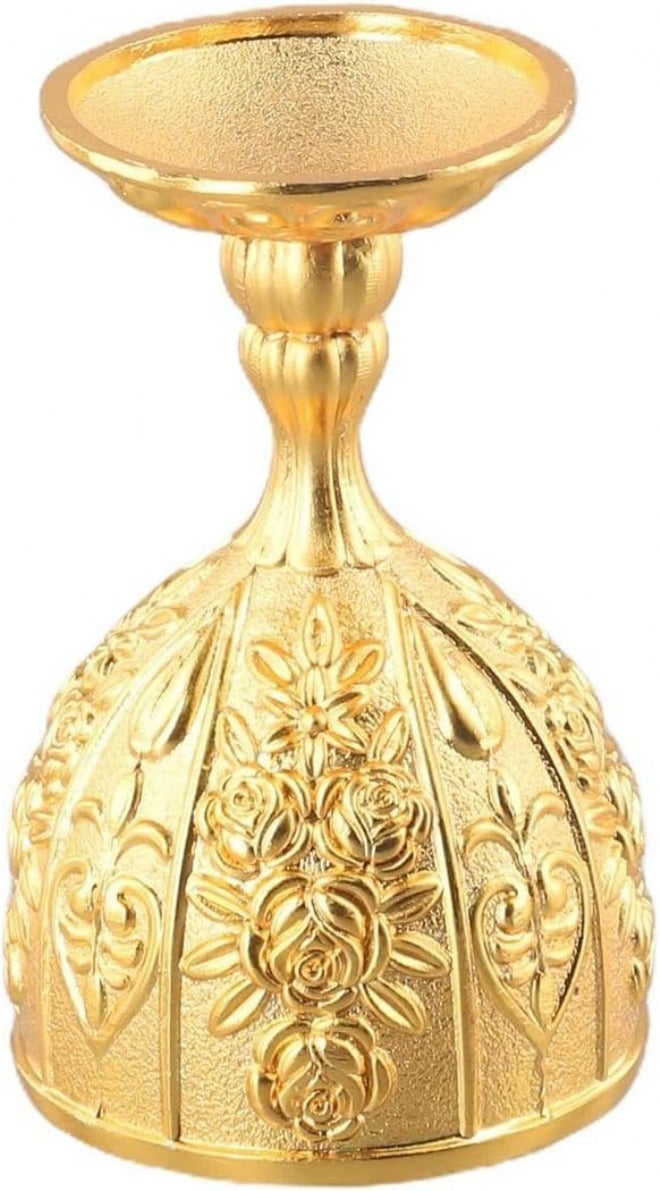 Vintage Metal Wine Cup 30ml Copper Alloy Retro Style Goblet for Champagne or Whiskey Lovers, Gold and Silver Options(G) Gulf climate upgraded quality - Image 5
