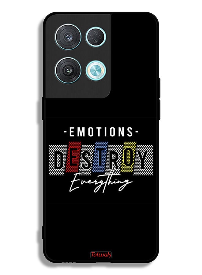 Tolwak Oppo Reno8 Pro 5G Protective Case Cover Emotions Destroy Everything - Image 2