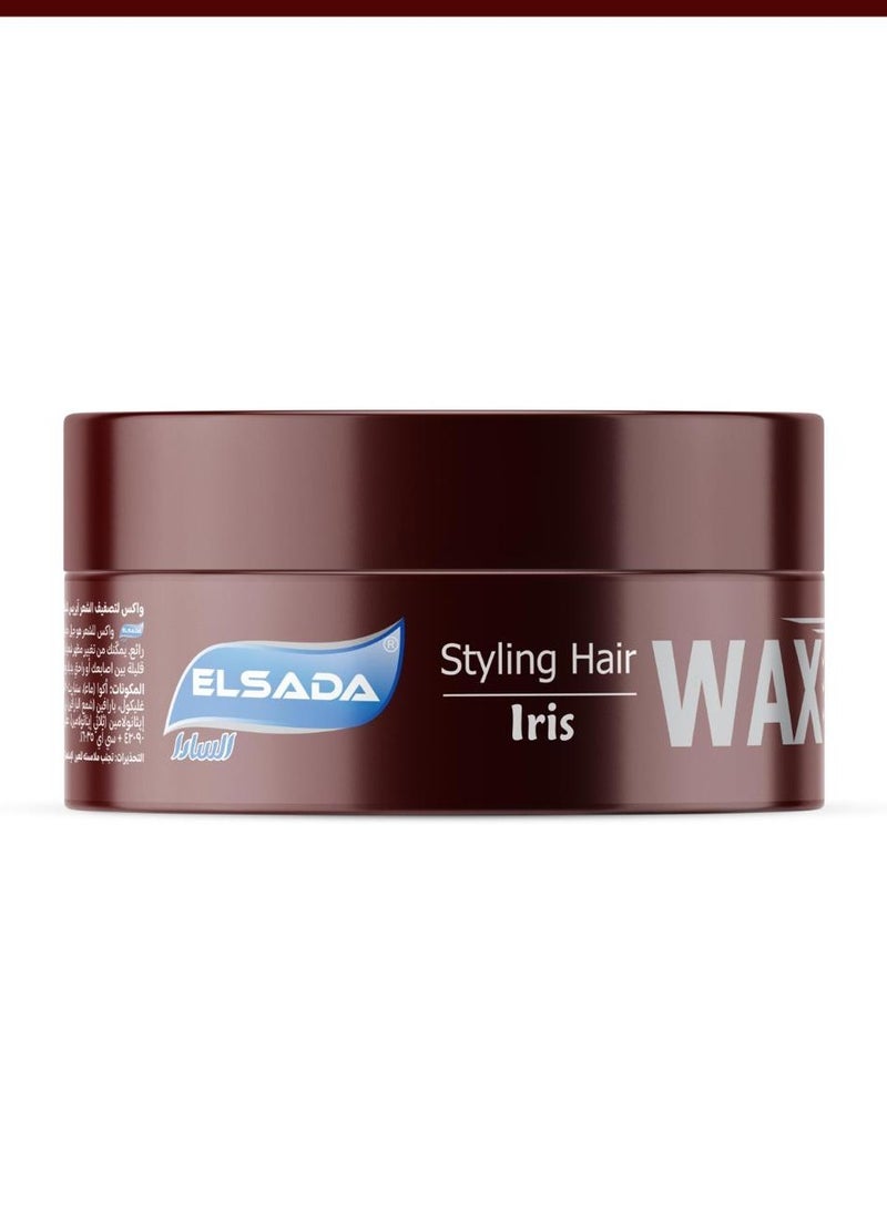 Iris Hair Styling Wax for 24 Hour Hold That Does not leave a White Residue