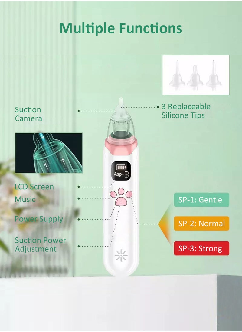 EzzySo - Electric Silent Baby Nasal Aspirator Automatic Baby Nasal Aspirator Nasal Vacuum Cleaner For Infant Safety Electric Silent Cleaner - Image 1