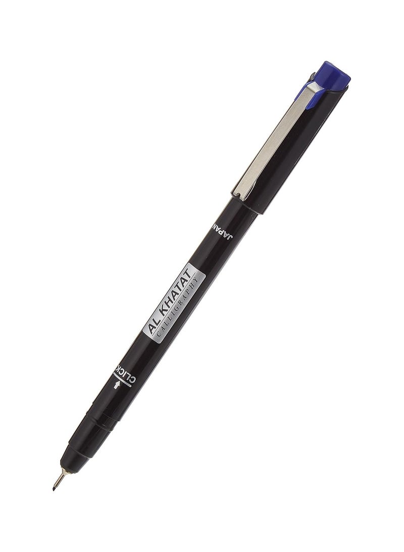 Al Khatat 1-Piece Calligraphy Pen 1mm Tip Blue Ink - Image 2