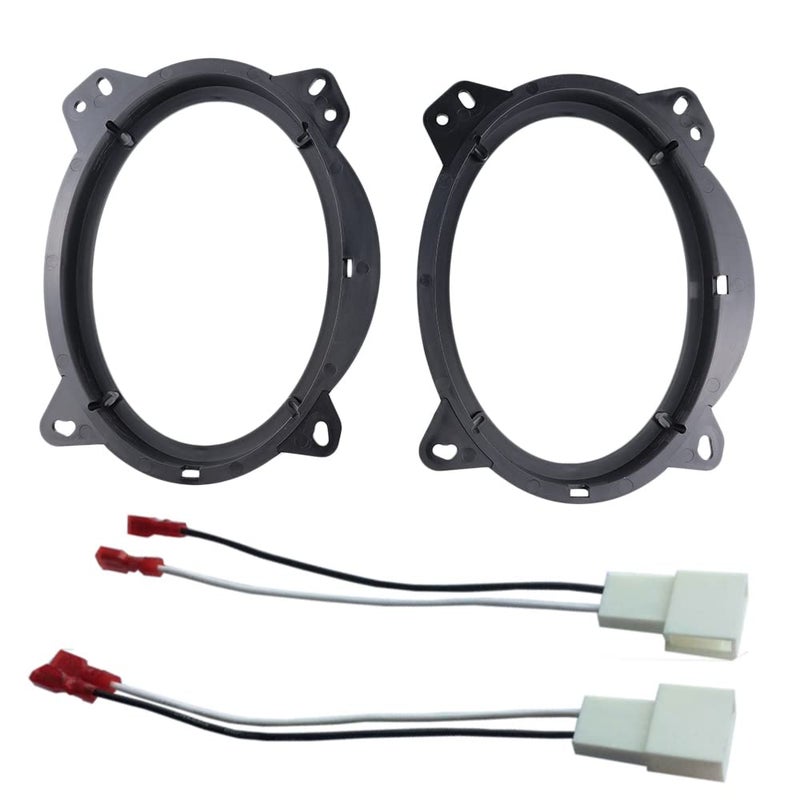 DKMUS 6" x 9" Front Door Speaker Mount Adapter for Subaru Forester Impreza Toyota 4Runner Avalon Highlander Tacoma Prius Sequoia Tundra with Wiring Harness - Image 5