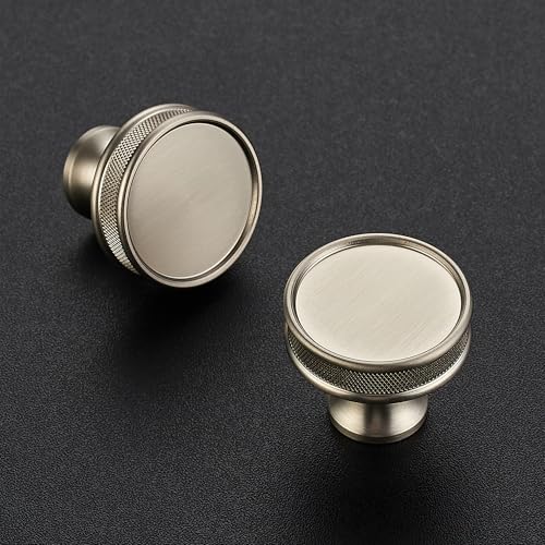 Ravinte 30 Pack 11530mm Brushed Nickel Cabinet Knobs Knurled Dresser Drawer knobs Kitchen Cupboard Handles for Cabinet Hardware - Image 3