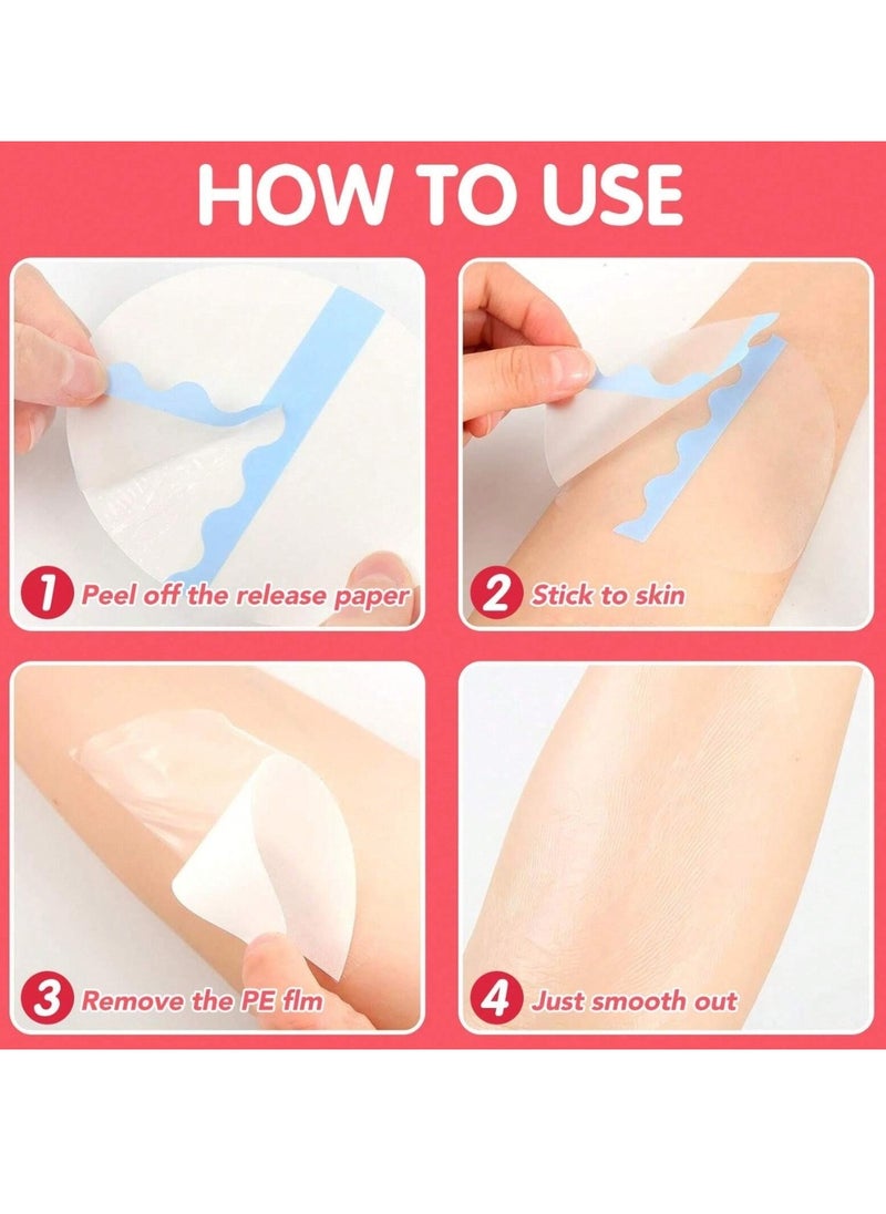 Sefudun - 18Pcs Anti Rub Patches Clear Thigh Inner Anti Chafing Pads Chafe Protection Skin Tape Sticker Paste Transparent Self Adhesive Chub Rub Patch  Invisible Body Friction Tape Patches - Image 1