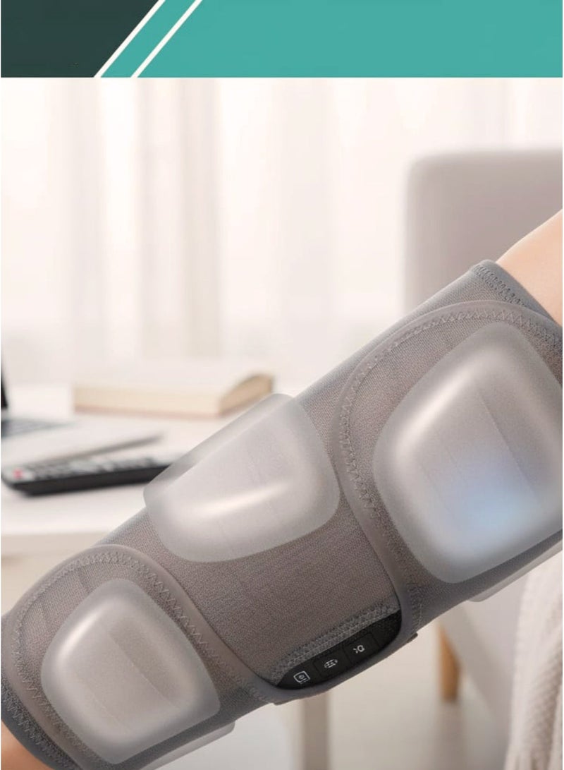 Wireless Electric Air Compression Leg & Calf Massager – 3‑Level Pressure + Heat Therapy, Digital Touch Control, Grey (Double Unit) - Image 4
