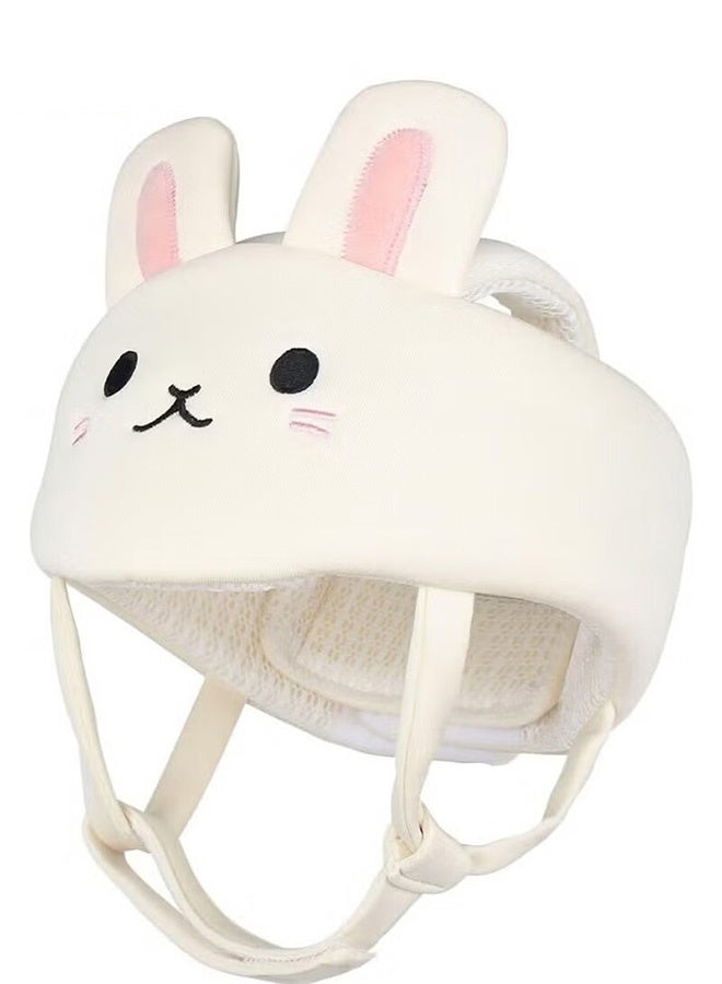 أجريون ​ خوذة أمان أطفال، غطاء حماية رأس، واقيات رأس أطفال، قبعة مصدمات كرتونية أرنب. - Image 1