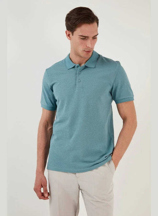 Buratti  Buratti Cotton Regular Fit Button-Down Polo Collar T-Shirt Men's POLO COLLAR T-SHIRT 5902127 for Men | Best Price UAE