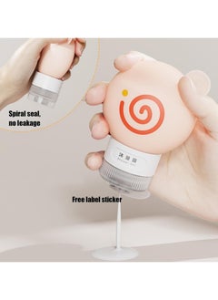 CMGTYYD 3Pcs Travel Squeeze Bottle, Leak Proof Toiletries Dispenser Set, 3.58x2.4 Inches, Silicone Travel Bottle, Refillable Travel Bottles, Soft Squeezable Containers for Women and Men (Multicolor)  - Image 3