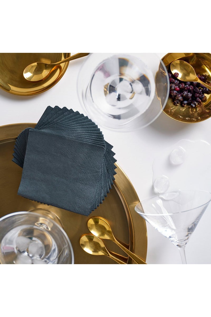 Paper Napkin, Dark Grey, 24 x 24 cm - Image 3