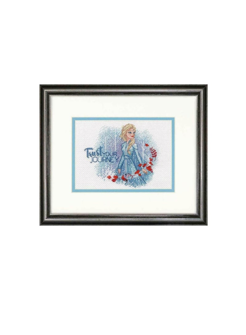Cross Counted Cross Stitch Kit 7in x 5in Trust Your Journey - Image 2