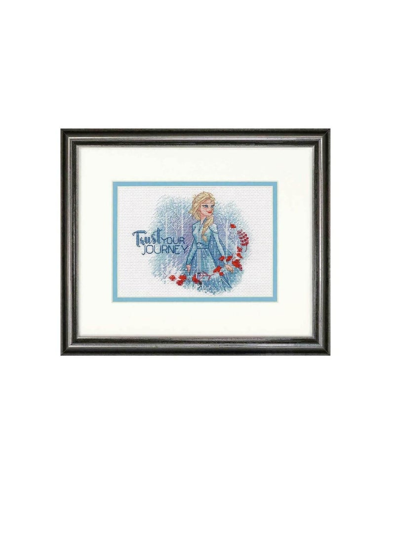 Cross Counted Cross Stitch Kit 7in x 5in Trust Your Journey - Image 1