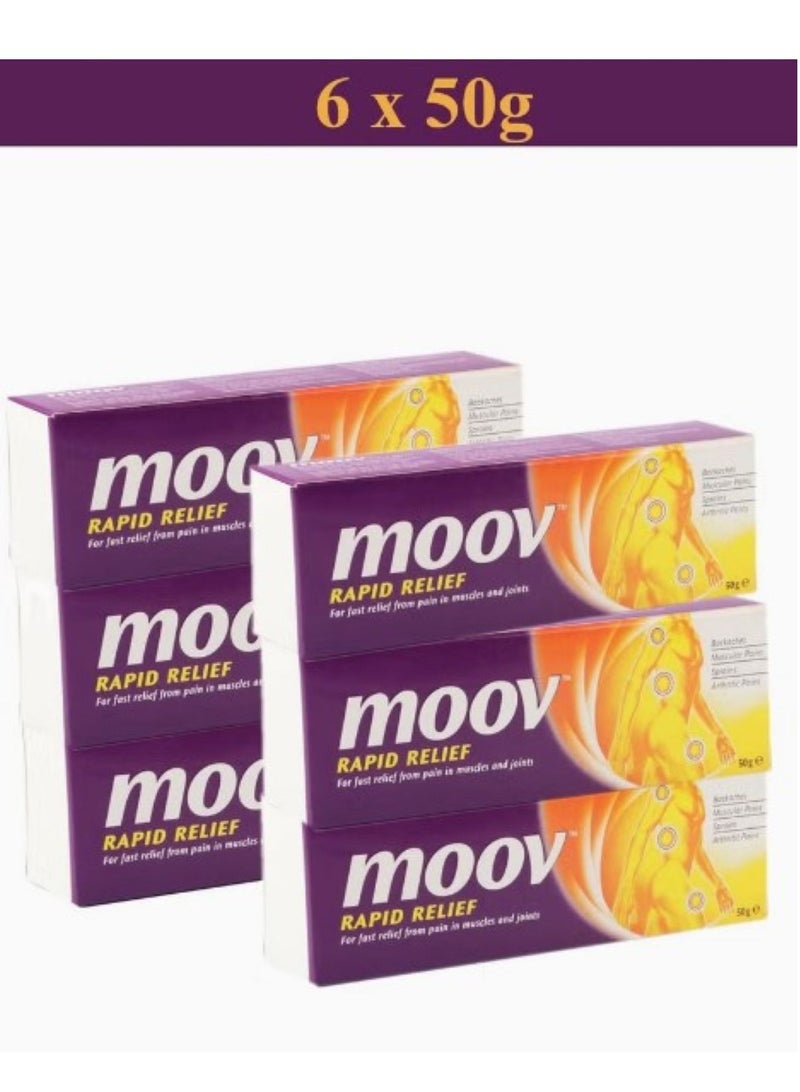 Moov Pack Of 6 Rapid Relief Cream - Image 1