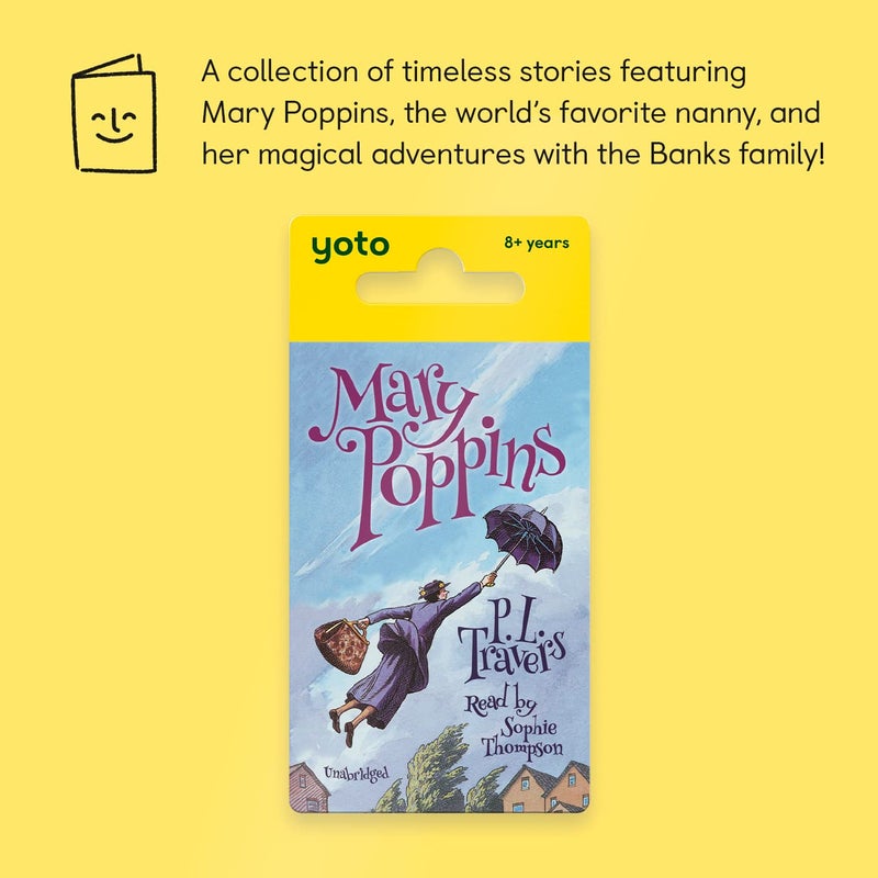YOTO The Mary Poppins Collection by P.L. Travers â€“ 3 Kids Audio Cards for Use with Player & Mini All-in-1 Audio Device, Screen-Free Listening with Fun Playtime Bedtime & Travel Stories, Ages 10+ - Image 2