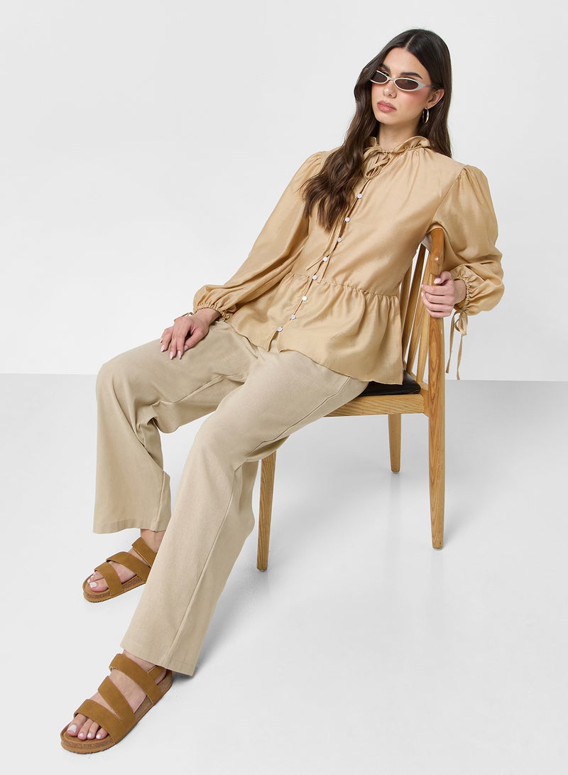 Ginger Ruffle Button Up Blouse - Image 4