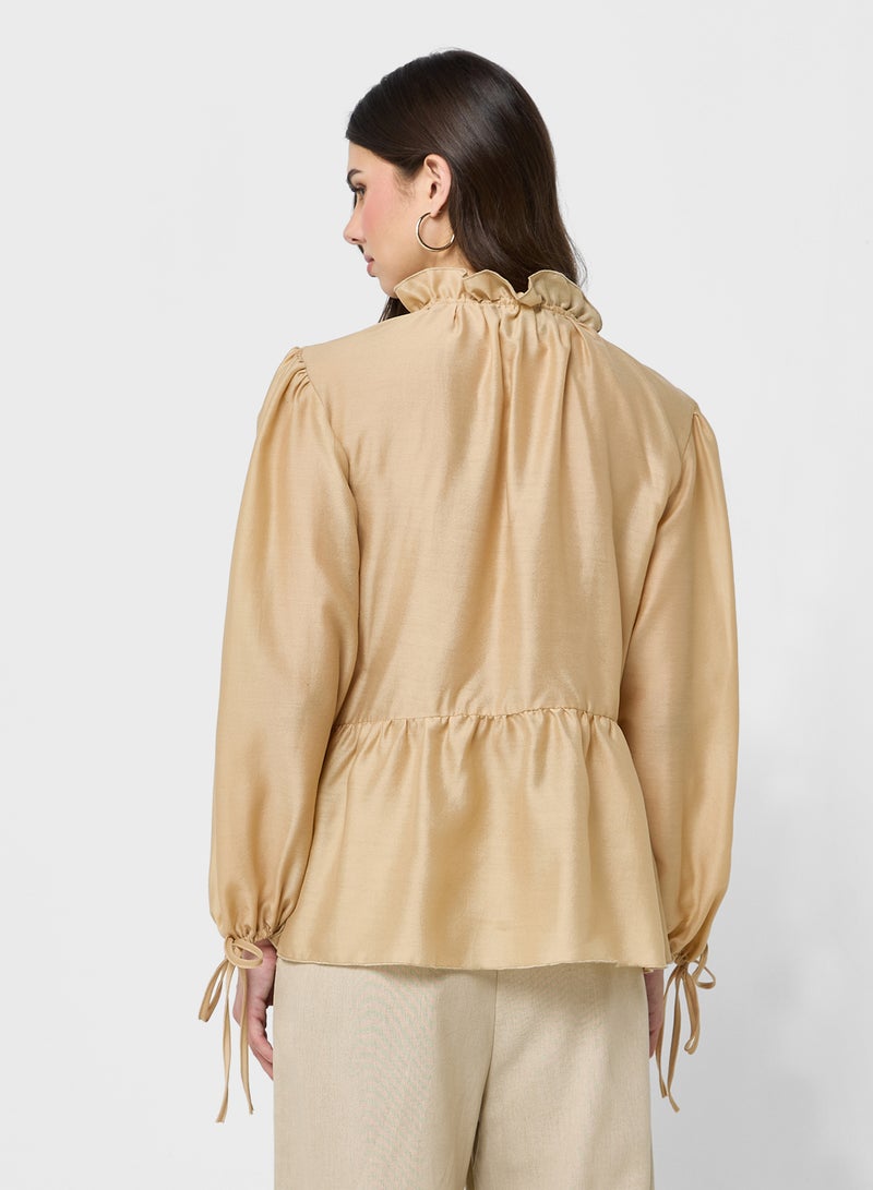 Ginger Ruffle Button Up Blouse - Image 2