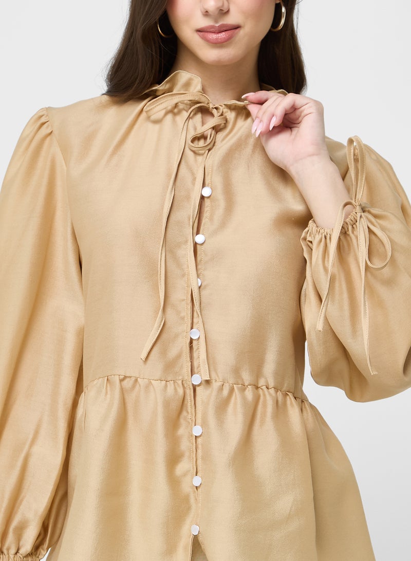 Ginger Ruffle Button Up Blouse - Image 3