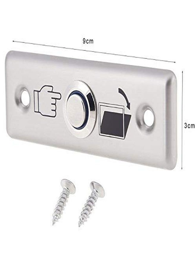 Stainless Steel Square Switch Button Panel Door Exit Home Push Release for RFID Access Control System - Image 2