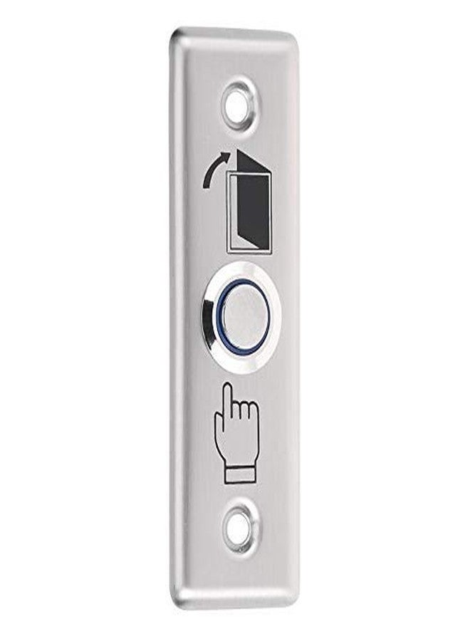 Stainless Steel Square Switch Button Panel Door Exit Home Push Release for RFID Access Control System - Image 1