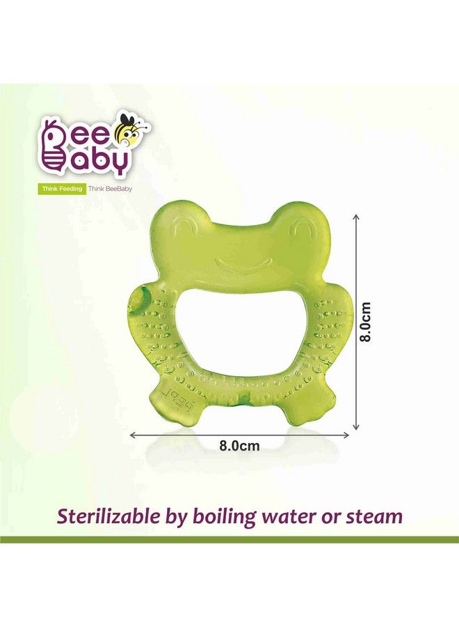 Beebaby Frog Teethers For 6 To 3 Months Bpa Free. Cooling Water Filled Baby Teether Soft Teething Toy For Babies With Carry Case Soothes Gums And Easy To Grip (6 Months+) (Frog Green) - Image 4