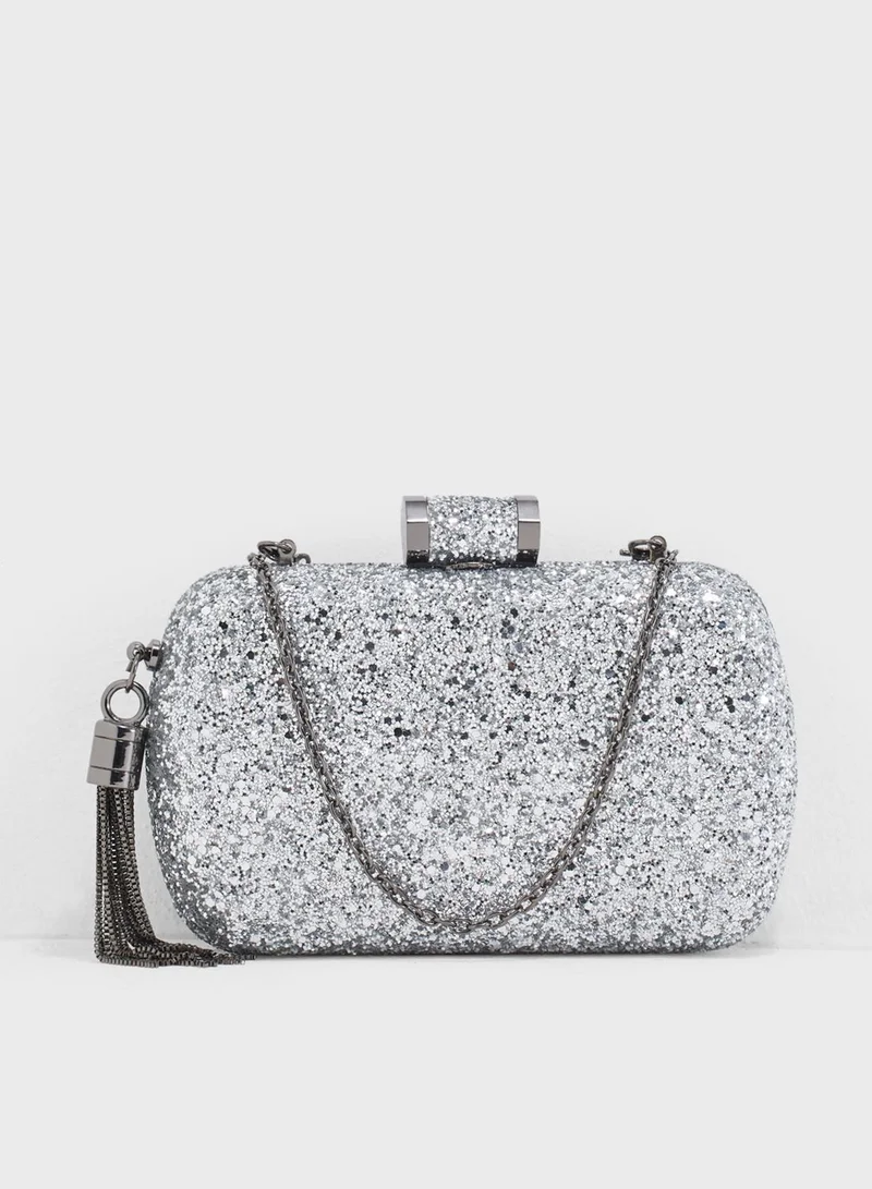 DOROTHY PERKINS Glitter Box Clutch