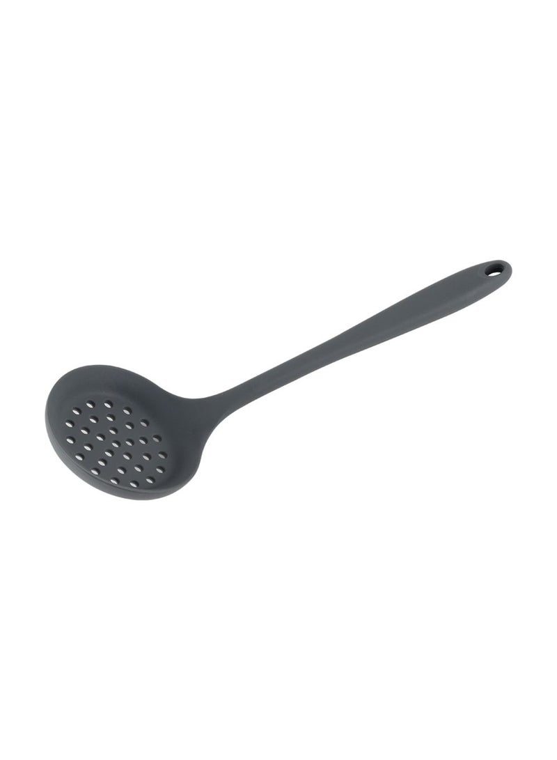 DANUBE HOME Chef's Delight Silicone Slotted Ladle – Heat Resistant Non-Stick Cooking Spoon for Draining, Serving & Stirring, Ergonomic Handle, Durable Kitchen Utensil L32.5XW10Cm  - Image 2