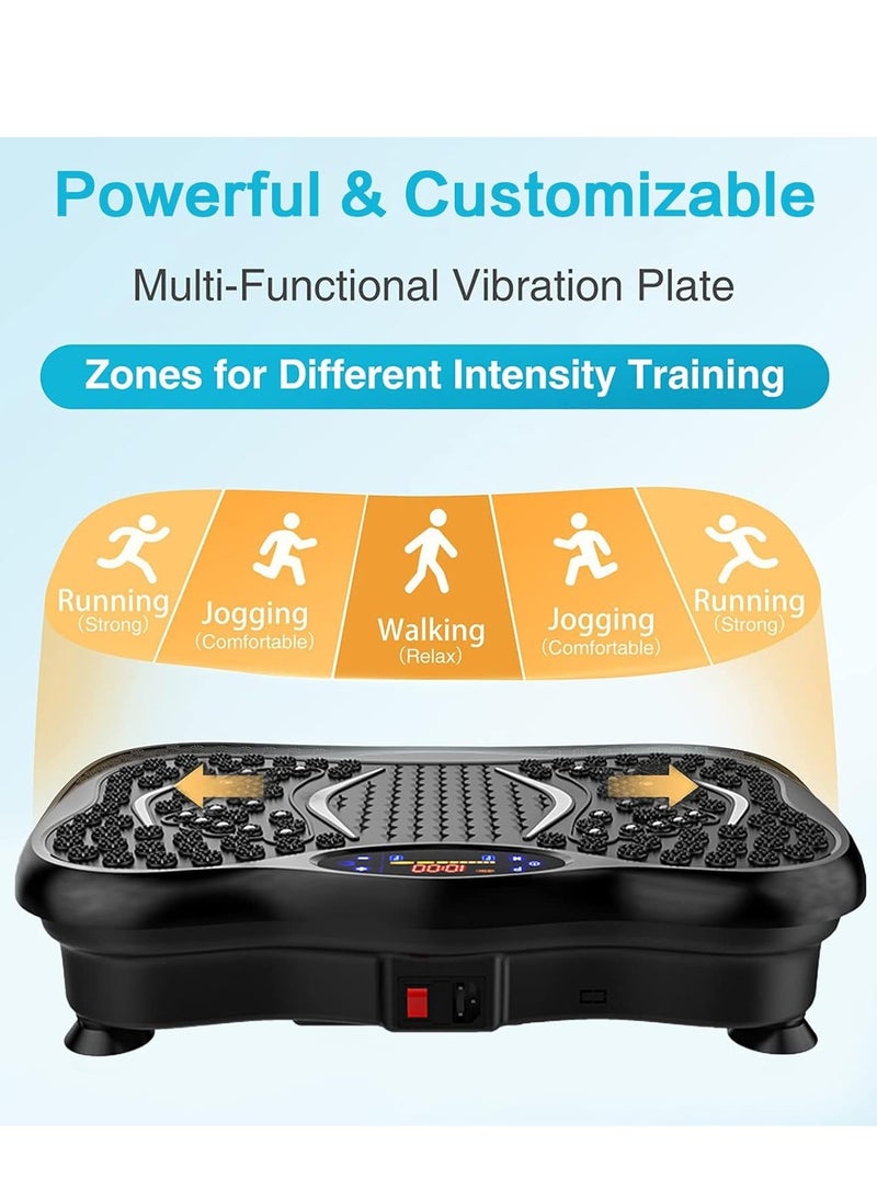Generic - Vibration Plate Exercise Machine, Whole Body Motion Vibration Platform, Home Training Equipment, LCD Display Remote Control & Balance Straps - Image 1