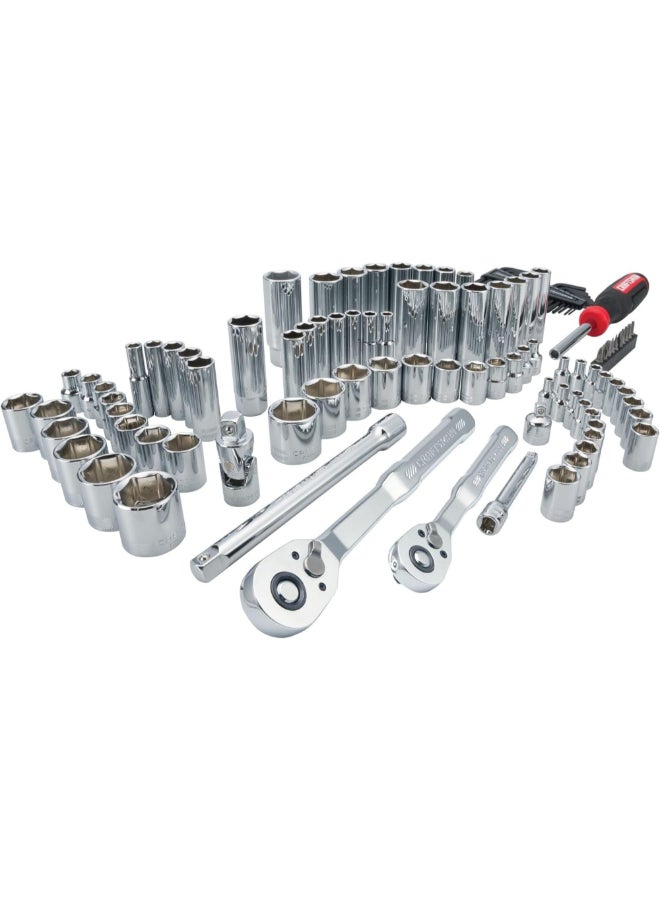 CRAFTSMAN 105-Piece SAE/Metric Mechanics Tool Set Multicolour 38.22 x 43.05 x 27.07 cm CMMT121 23Z - Image 2