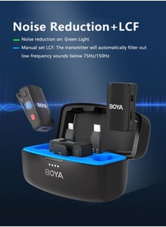 BOYA BOYAMIC Professional Wireless Lavalier Microphone For Iphone Android Camera with 8GB-Onboard Recording Up to 15H 300M Transmission for Cameras Mixers for Live Streaming Vlogging Interview Recording  - Image 3