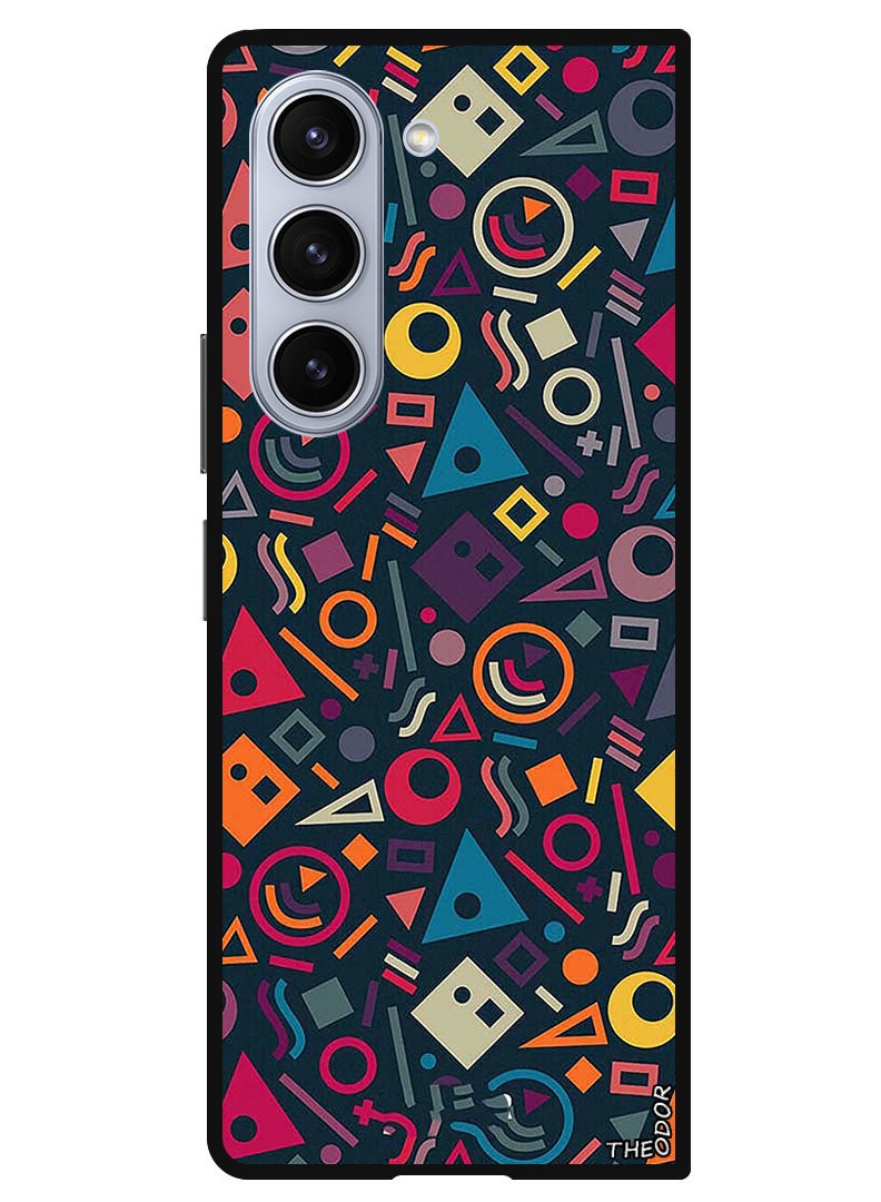 Theodor Protective Case Anti Scratch Shock Proof Bumper Cover For Samsung Galaxy Z Fold 6 Shape Doodles - Image 1