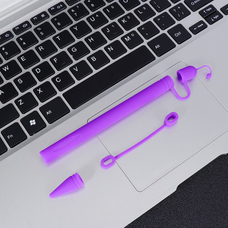 Useful Stylus Sleeve Cover Screen Silicone Grip Holder Compatible for Apple Pencil 1 with Anti-lost Sleeve ( ) - Image 5