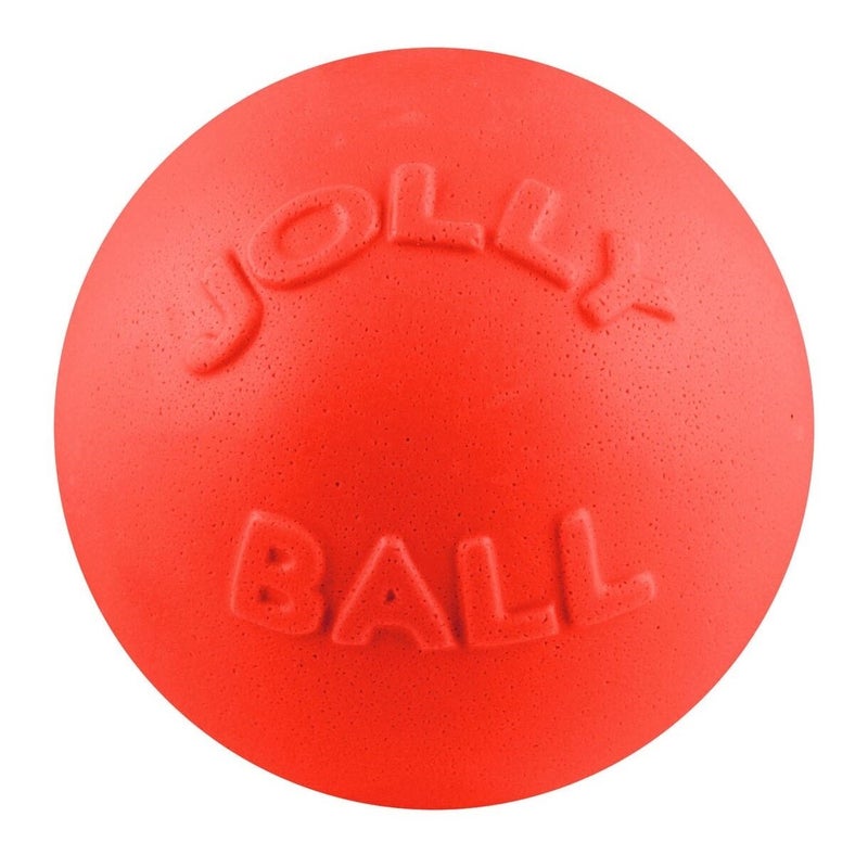 Jolly Pets Bounce-n-Play Dog Toy Ball, 8 Inches/Large, Orange, (Model: 2508 OR) - Image 1