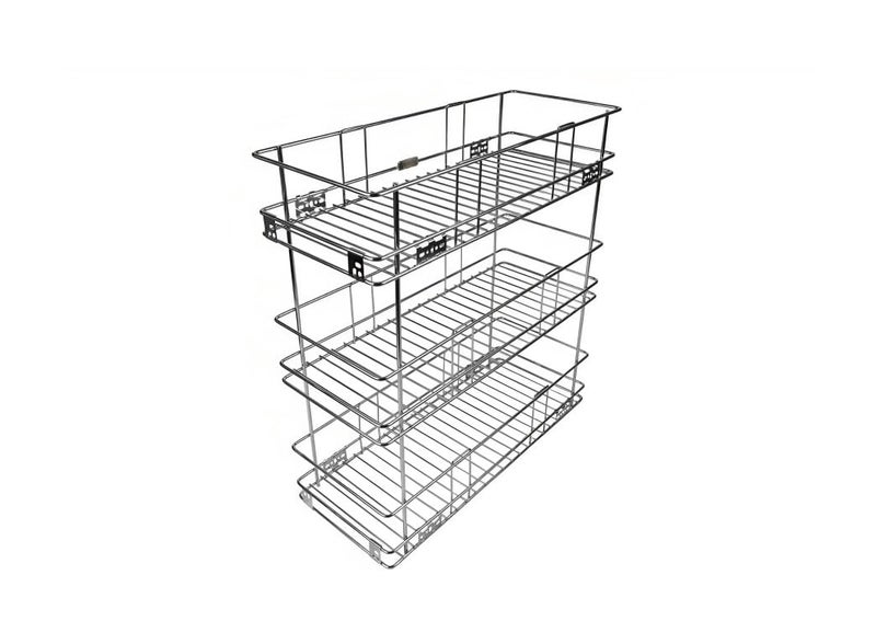 SANJARI سلة مطبخ قابلة للسحب من الفولاذ المقاوم للصدأ SANJARI، (6W x 20D x 21H بوصة) - Image 2