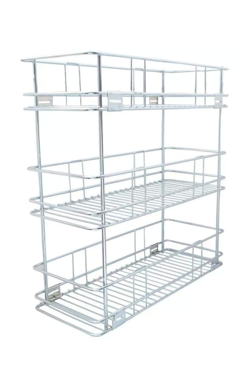 SANJARI سلة مطبخ قابلة للسحب من الفولاذ المقاوم للصدأ SANJARI، (6W x 20D x 21H بوصة) - Image 1