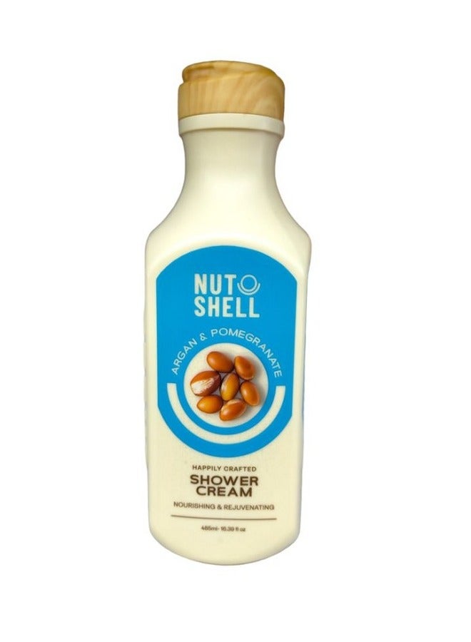 NUT SHELL ARGAN AND POMEGRANATE SHOWER CREAM 485ML