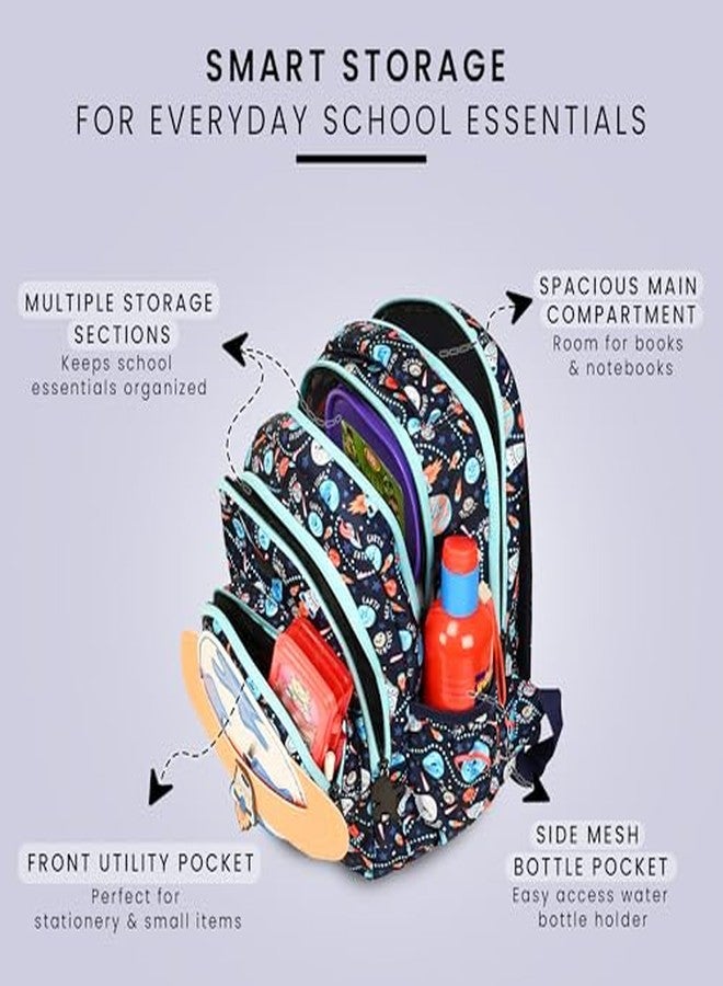 HOT SHOT UNIVERSE_1809|bag for kids|school bag for boys||15 INCH|water resistant|for boys & girls|18L kids school bag - Image 3