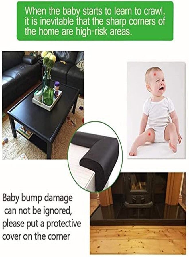PRAYAS Edge & Corner Guards for Kids - Density Baby Proof Table Protector-Corner Cushion and Edge Safety Bumpers (Black) - Image 4