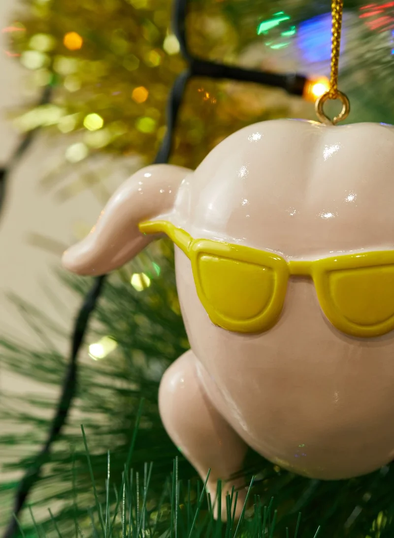 Typo Friends Turkey Resin Christmas Ornament