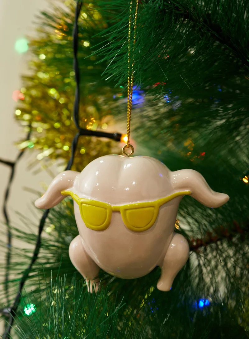 Typo Friends Turkey Resin Christmas Ornament