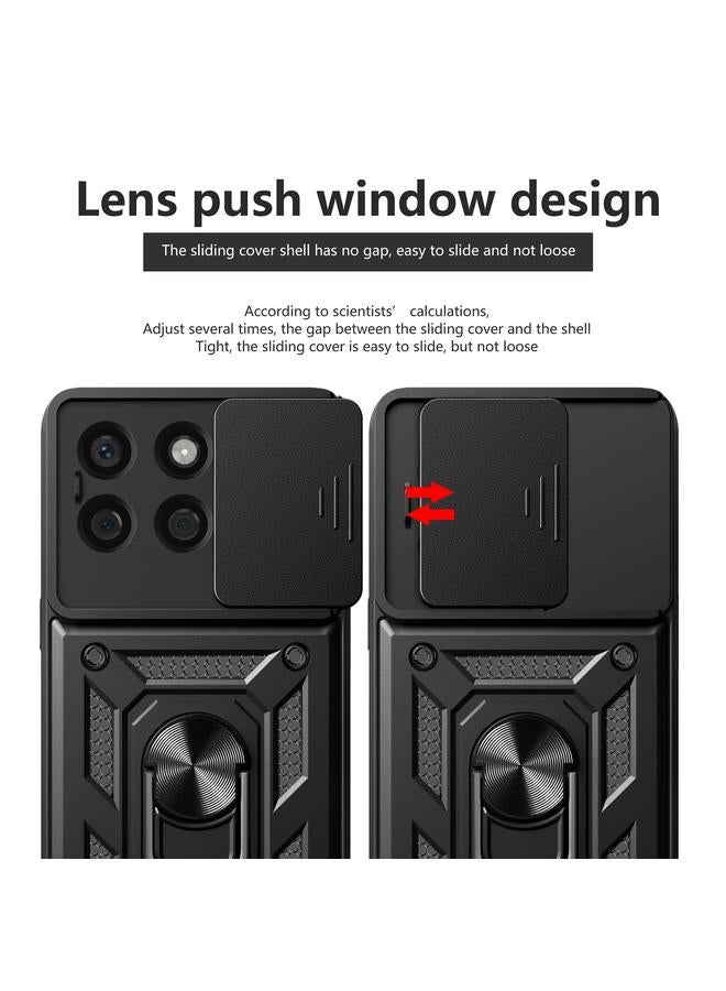 اس-توب جراب لهاتف Honor X8b بتصميم غطاء كاميرا منزلق مصنوع من مادة TPU+PC - Image 4