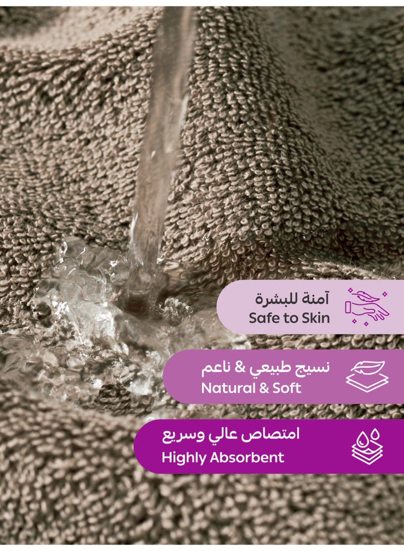 دوناتيلا مجموعة مناشف وجه  قطعة،  سم، قطن مشط %  ، سميكة وناعمة فائقة الامتصاص وسريعة الجفاف، مثالية للمنتجع الصحي والصالة الرياضية والفندق والاستخدام اليومي - Image 4