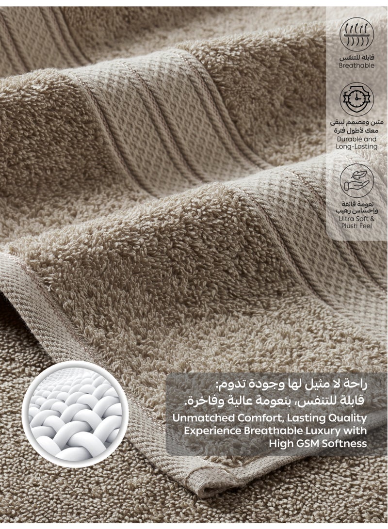 دوناتيلا مجموعة مناشف وجه  قطعة،  سم، قطن مشط %  ، سميكة وناعمة فائقة الامتصاص وسريعة الجفاف، مثالية للمنتجع الصحي والصالة الرياضية والفندق والاستخدام اليومي - Image 5