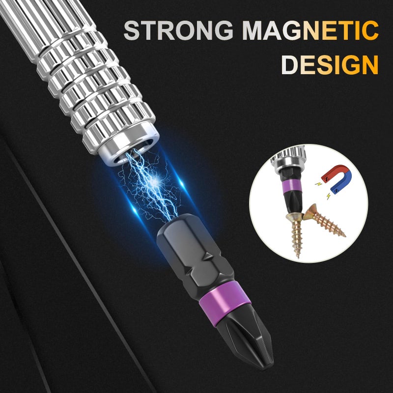 ELEAD 40 in 1 Magnetic Ratchet Screwdriver Set, Multi Bit Magnetic Ratcheting Screwdriver Set with Detachable Ratchet Handle, Repair Tool Kit for Computer Bicycle Furniture DIY - Image 5